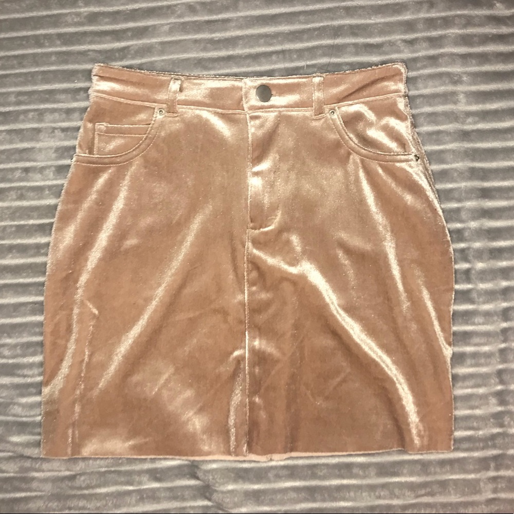 BRAND NEW!!! GLISTENING TAN SKIRT
